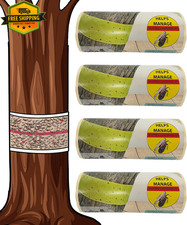 Spotted Lanternfly Tree Trap 4 Rolls 30ft Each Sticky Barrier Non-Toxic picture