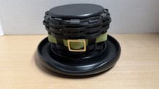 2011 Longaberger Leprechaun Hat Basket & Top Hat Base Set Pottery picture