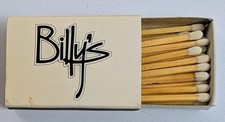 Vintage 1980s Billy's Bar Restaurant Matchbox Traverse City MI 120 Park St picture