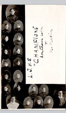 FOOTBALL CHAMPION TEAM la junta co 1910 postcard colorado real photo rppc school picture