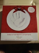 Little Pear Baby's Handprint Ornament New In The Box picture