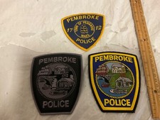 Pembroke Police Massachusetts 3 pieces set. Full size. picture