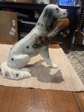 Vintage Keramos English Setter Carrying A Pheasant Bird Dog Figurine Austria 9” picture