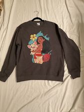 Disney Moana Sweatshirt Sz Large Unisex Gray With Moana And Pua By Port & Co NEW picture
