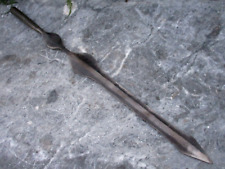 Vintage African Iron Steel Hunting Head Spear Mozambique Macondes Tribe Origin picture