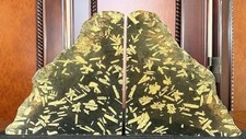 Chinese Writing Rock/Stone/Slab Bookends 11 lbs 7 oz - Rare Find picture