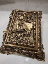 Vintage Rare Heavy Brass Die Cast 1960's Polaroid Photo Album #7493 Knight picture
