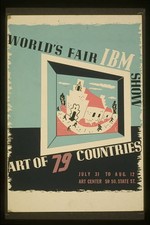 Photo:Salt Lake City Utah World�s Fair IBM Art of 79 Countries Poster 1939 picture