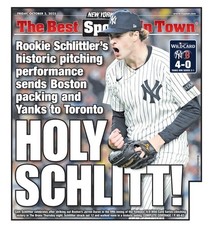 HOLY SCHLITT NEWSPAPER YANKEE ROOKIE 10/3/25 Cam Schlittler Ny Post picture