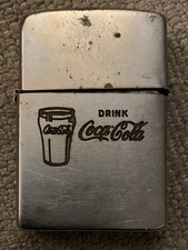 1952 Zippo Drink Coca-Cola Coke Soda Pop Cup Advertising Lighter picture