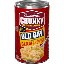 Campbell's Chunky Soup, OLD BAY Seasoned Clam Chowder, 18.8 oz Can picture