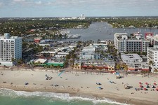 Photo:Hollywood Florida 2020 Aerial View Beachfront Marina Cityscape picture