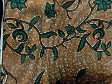 VINTAGE AFRICAN DUTCH WAX PRINT ANKARA FABRIC 5 & 3/4 YARDS picture