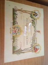 Certificate School of Christian Doctrine Fascist Period Year 1939 picture