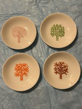 VINTAGE COMPLETE  SET OF  (4) , FOUR SEASONS RESTAURANT NYC ASHTRAYS  CIRCA 1959 picture