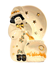 Lenox Occasions Halloween Divided Server Witch Cauldron Stars  picture