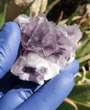 160g Natural Rare Purple octahedron Fluorite Mineral specimen/Zhejiang picture