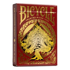 Bicycle Red Dragon Gold Foil Premium Playing Cards, 1 Deck picture