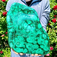 12LB Natural Polished Malachite Mineral freeform specimen Reiki Stone Healing picture