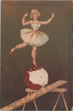 Circus Acrobat Seesaw Novelty Blow Squeaker Rochester New York NY 1905 Postcard picture