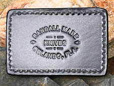 Randall Made Knives Leather Belt Buckle Vintage 2001 Sullivans Holster Gutcher picture