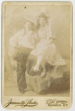 Little Bo Peep In Drag 1880 Gay Actors Male Impersonator Queen Photo J19678 picture