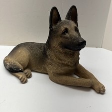 Sandicast German Shepherd Dog Figurine Large 10” Resin Statue Realistic Heavy  picture