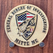 FBI Boston SWAT Federal Bureau Of Investigation Themed Challenge Coin  W#20 picture