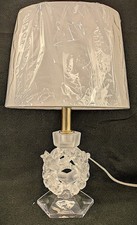 Vintage LALIQUE FRANCE Crystal Bird Table Lamp picture