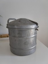 Vintage Bristol Corporation BC Aluminium Pig Swill Bin WWII Era Food Waste Bin picture