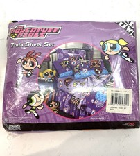 Vintage Powerpuff Girls Twin Sheet Set 3 Piece NEW Y2K Cartoon Network Kidcore picture