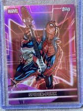 2026 Topps Chrome Marvel SPIDER-PUNK PINK REFRACTOR #/250🔥🔥 picture