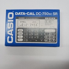 DATA-CAL DC-750KC CASIO calculator with data storage capabilities for 50 items picture