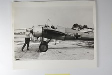 Tony Bianchi Hand Starts Morane N Aircraft Aces High Film Publicity Photo 1976 picture