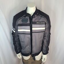 Harley Davidson Switchback Defender Jacket sz XL Black Gray AS-IS Missing Zipper picture