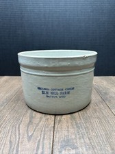Vintage Creamed Cottage Cheese Bowl ELM HILL FARM Dayton Ohio picture
