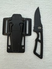 Gerber Ghostrike Fixed Blade Knife 420HC USA Black w/ Sheath Discontinued G4 picture