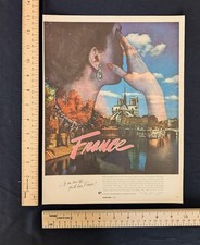 Vintage 1956 French Government Tourist Office Travel to France Color Print Ad picture