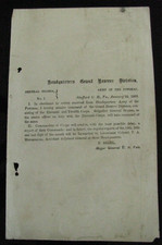 CIVIL WAR GENERAL FRANZ SIGEL STAFFORD COURTHOUSE VIRGINIA ORDER picture