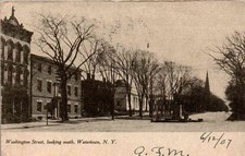 Watertown, NY - Downtown view on Washington Street - in 1907 picture