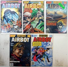 Airboy Lot of 5 #14, 16, 46, 48, 49 (1987) Eclipse Comics 1st Print Comic Books picture