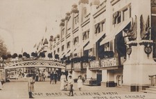White City Chicago East Boardwalk Ballroom Antique 1908 - RPPC Photo Postcard picture