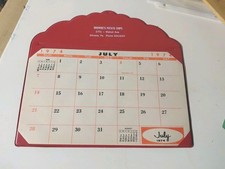 Vtg 1974 Brownie's Potato Chips Calendar Altoona Pa Rare picture