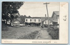 Postcard PA Uniondale Pennsylvania c1907 View Uniondale Square Stores B42 picture