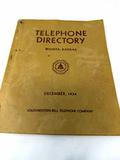 Southwestern Bell Telephone Company Wichita KS Telephone Directory December 1934 picture