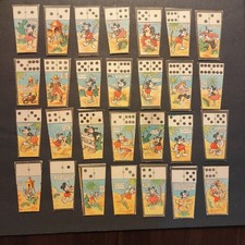 1930s 1935 Mickey Mouse Domino 28 Card Complete Set Spanish Disney (PSA, gum) picture