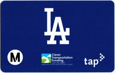 Metro TAP Card L.A. DODGERS Promotional 2023 Bus Subway Train Transit Fare picture