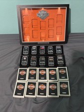 (C) Zippo Harley-Davidson A Century of American Thunder 10 Lighter Set Display picture