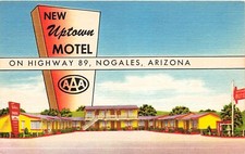 Nogales AZ Arizona Uptown Motel Highway 89 Main Street Grand Ave Vtg Postcard G7 picture