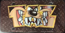 Tasmanian Devil Taz Looney Tunes License Plate Chroma International (219) picture